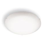Plafon-de-Sobrepor-Classic-Redondo-Branco-25cm-para-1-Lampada-E27