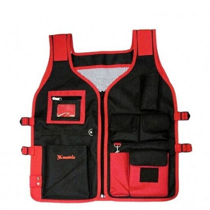Colete-para-Ferramentas-Preto-Tam-Unico-Lona-7-Bolsos-MTX