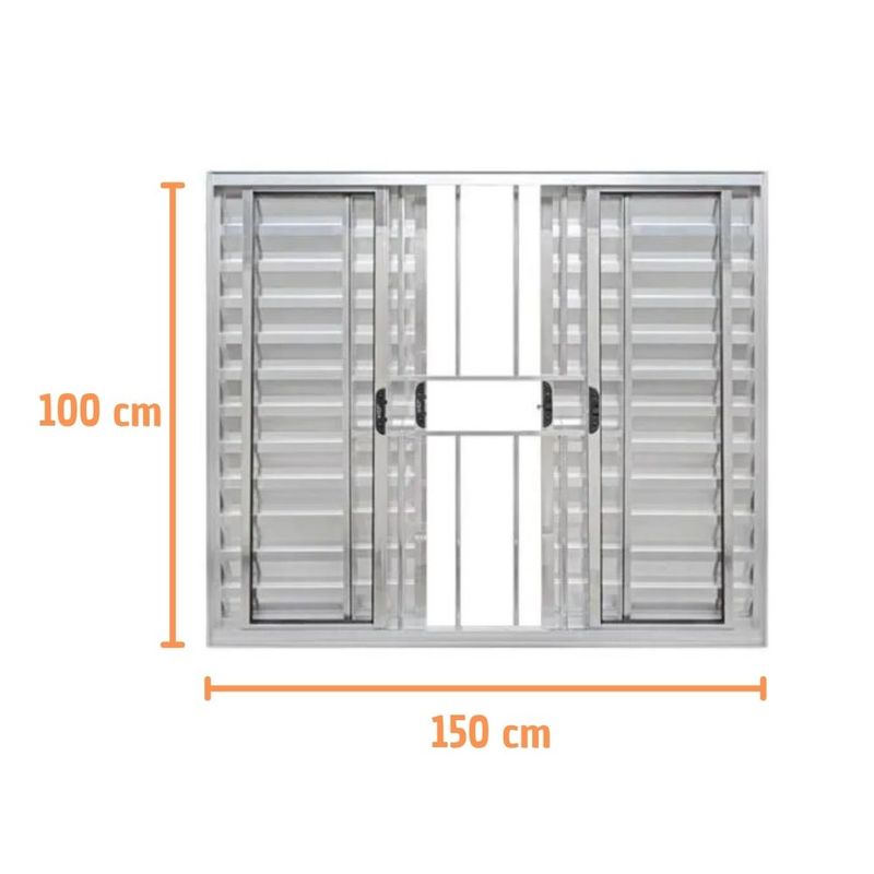 Veneziana-6-Folhas-com-Grade-Aluminio-Brilhante-100x150cm