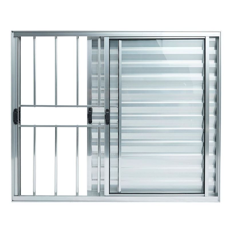 Veneziana-3-Folhas-com-Grade-Aluminio-Brilhante-100x120cm