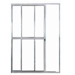 Porta-de-Correr-2-Folhas-Aluminio-Brilhante-210x150cm