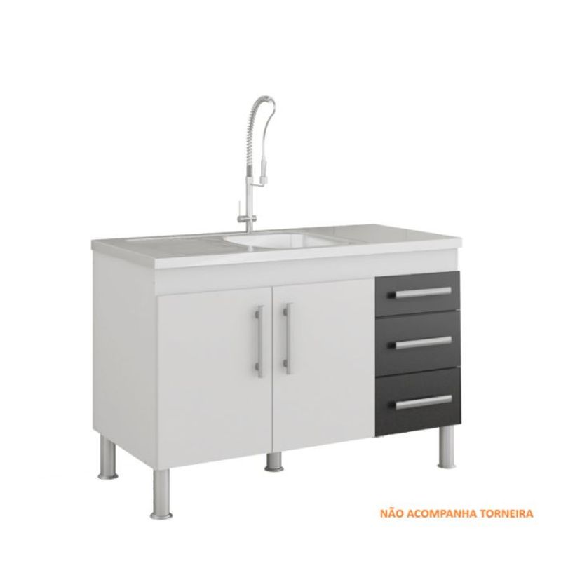 Gabinete-para-Cozinha-Flex-114x80x52cm-MDF-Branco-Preto
