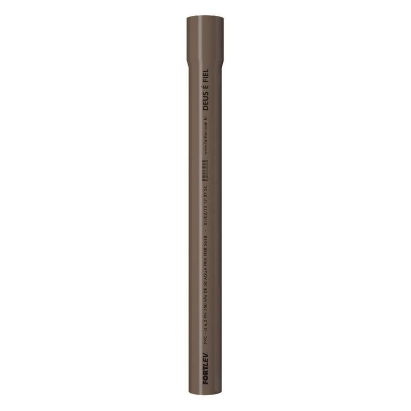 Tubo-Soldavel-Agua-Fria-PVC-Marrom-60mm-6m-Fortlev