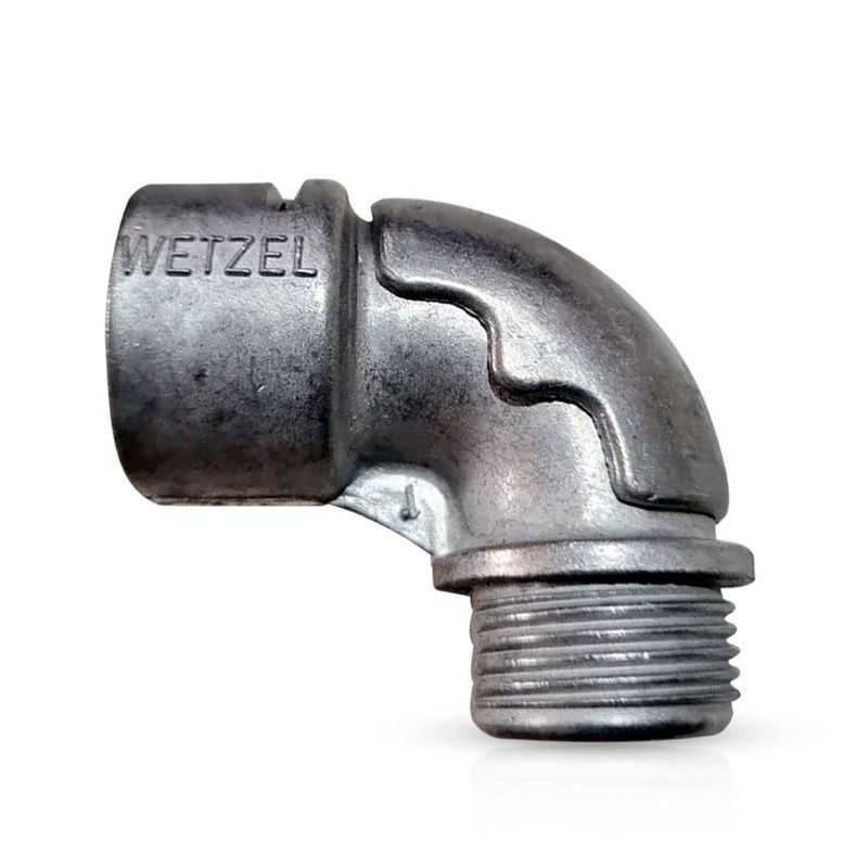 Conector-Curvo-Aluminio-com-Tampa-Vigia-com-Rosca-BSP-3-4--Wetzel