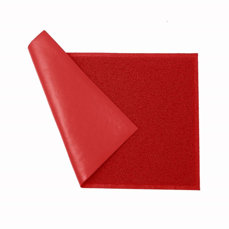 Capacho-Vinilico-Silver-Borda-Rebaixada-Vermelho-10mm-60x40cm