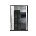 Porta-Balcao-Veneziana-3-Folhas-Vidro-Liso-Aluminio-Preto-210x120cm