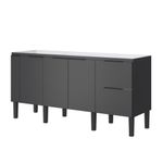 Gabinete-para-Cozinha-Cisne-175x515x86cm-MDP-MDF-Preto
