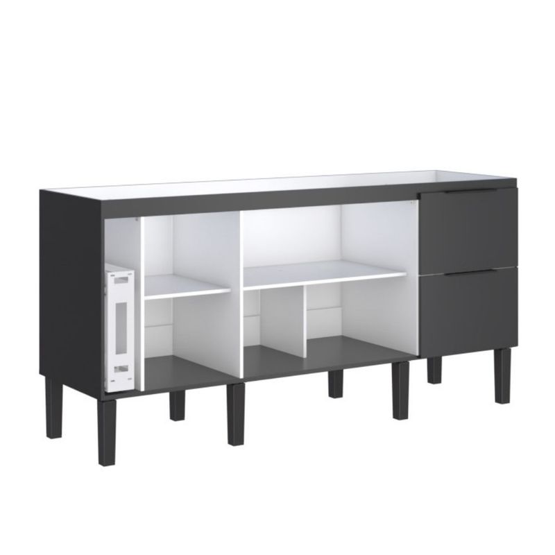 Gabinete-para-Cozinha-Cisne-175x515x86cm-MDP-MDF-Preto