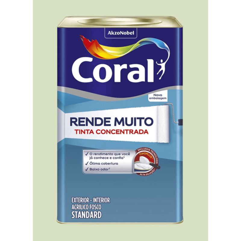 Tinta-Standard-Acrilica-Fosco-Rende-Muito-Capim-Limao-16L-Coral
