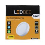 Painel-de-LED-Sobrepor-18W-21cm-1350-Lumens-Luz-Amarela
