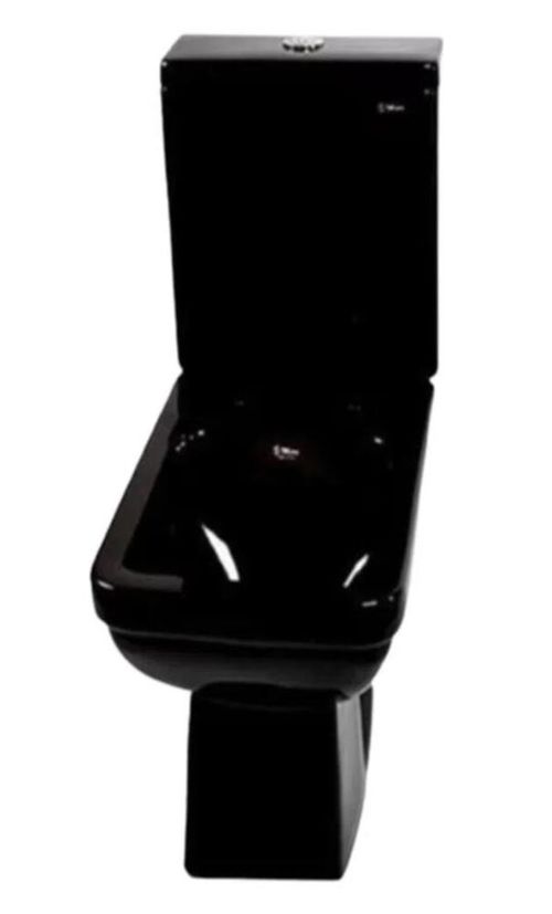 Kit Vaso Sanitário com Caixa Acoplada Malva 3/6L Preto MariLouças