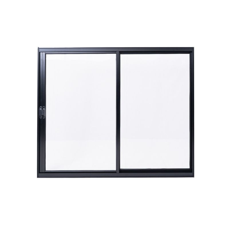 Janela-de-Correr-2-Folhas-sem-Grade-Aluminio-Preto-100x120cm