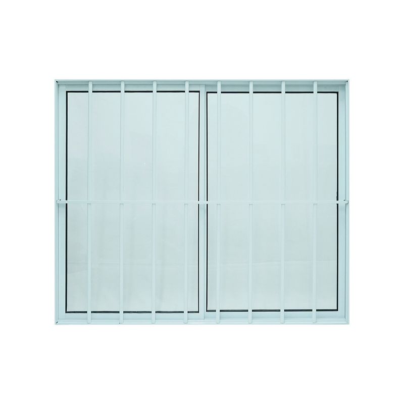 Janela-de-Correr-2-Folhas-com-Grade-Aluminio-Branco-100x150cm
