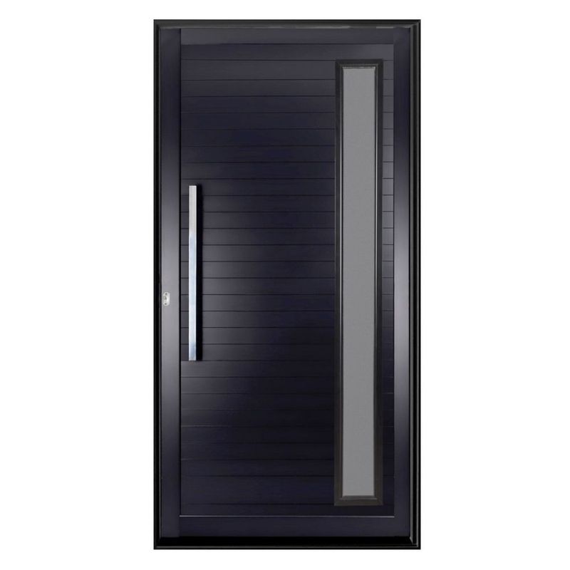 Porta-Pivotante-Aluminio-Preto-com-Puxador-e-Visor-Direito-210x100cm