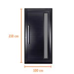 Porta-Pivotante-Aluminio-Preto-com-Puxador-e-Visor-Direito-210x100cm