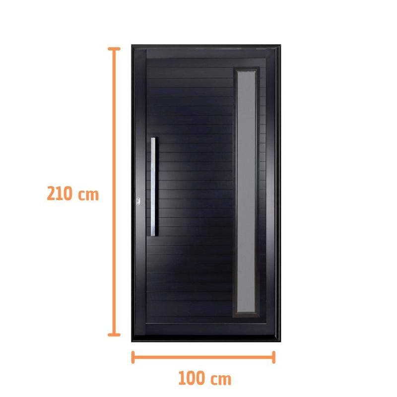 Porta-Pivotante-Aluminio-Preto-com-Puxador-e-Visor-Direito-210x100cm