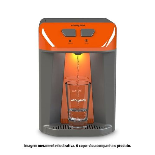 Purificador de Água Refrigerado Premium Laranja Bivolt Acquabios
