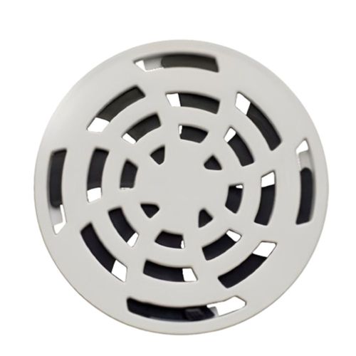 Grelha Redonda Abre e Fecha PVC Branca 15cm DN150 Luconi