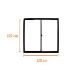 Janela-de-Correr-2-Folhas-sem-Grade-Aluminio-Preto-100x120cm