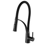 Monocomando-para-Cozinha-Mesa-Bica-Alta-Preto-Suporte-Flexivel-305cm