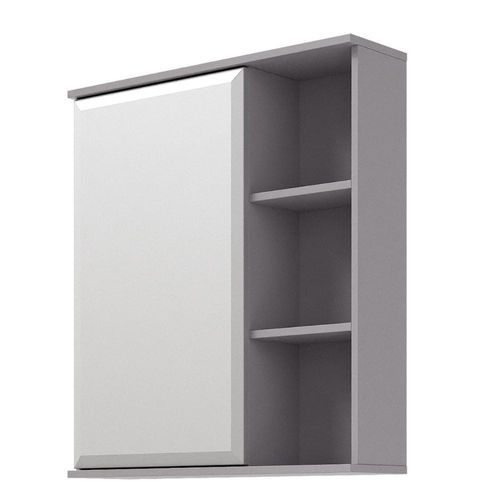 Espelheira para Banheiro Treviso 55,8cm Cinza