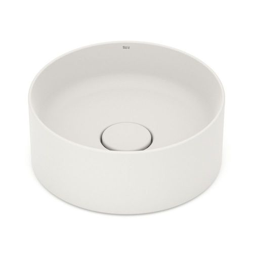 Cuba de Apoio Redonda Bege Slim 30x30cm Louça Roca T1 Terra