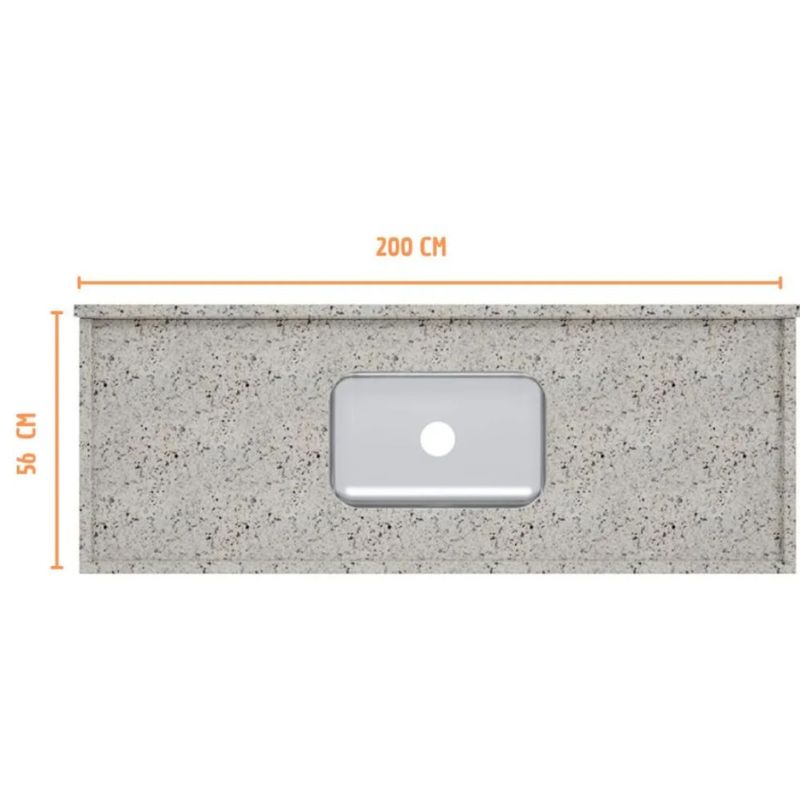 Pia-para-Cozinha-Granito-200x56cm-Branco-Dallas-com-Cuba-Central-11cm