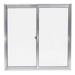 Janela-de-Correr-2-Folhas-sem-Grade-Aluminio-Brilhante-100x150cm