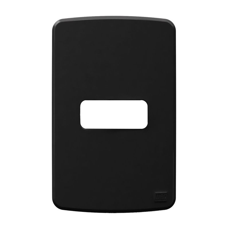 Placa-1-Posto-4x2-sem-Suporte-Preta-Compose