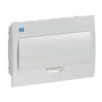 Quadro-PVC-Disjuntor-Embutir-sem-Barramento-para-12-Disjuntores-Branco