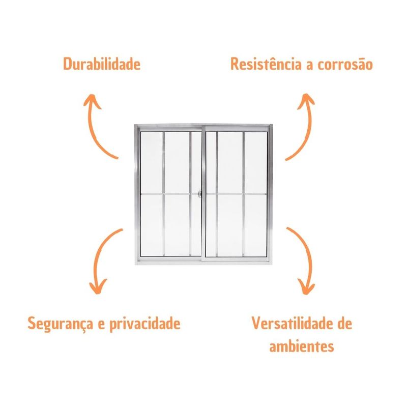 Janela-2-folhas-com-Grade-Vidro-Liso-Aluminio-Brilhante-80x80cm