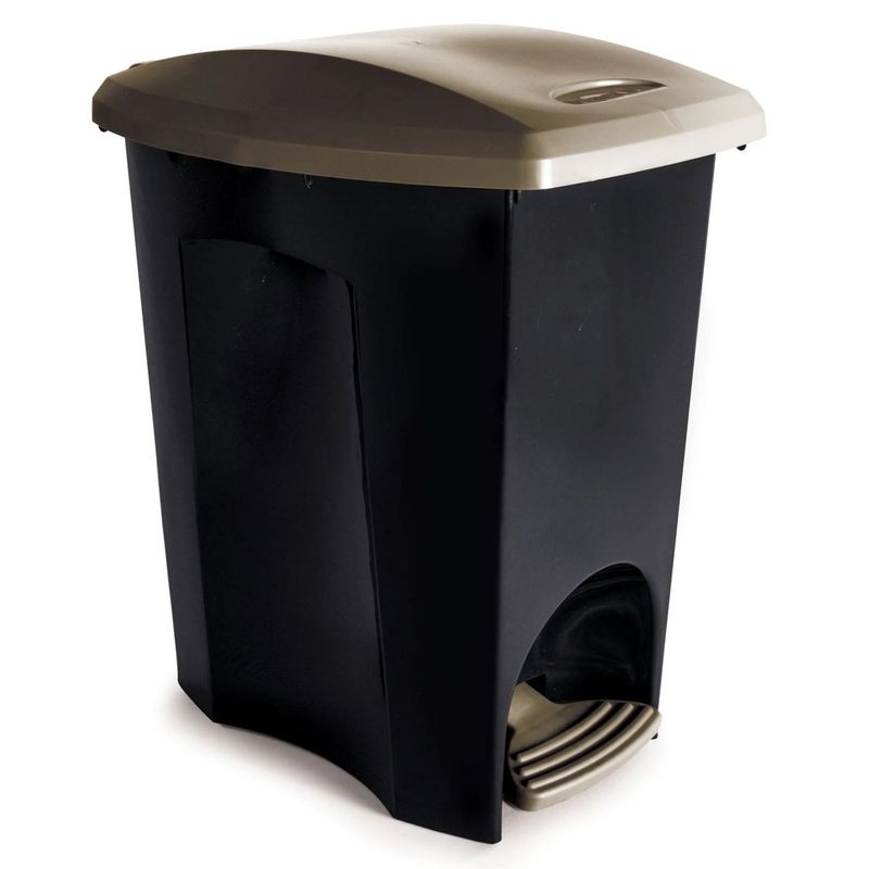 Lixeira-Eco-com-Pedal-14L-Preta-com-Tampa-Plasutil