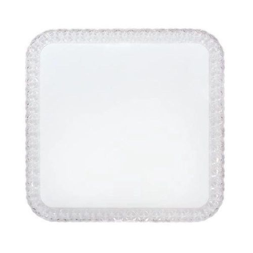 Plafon de LED Sobrepor Cristal 18W 34x34cm 1350 Lúmens Luz Amarela