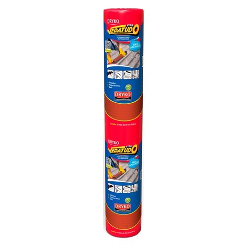 Fita Asfática Multiuso Vedatudo Terracota 90cm Dryko