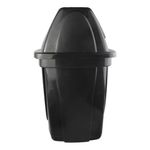 Lixeira-Eco-Basculante-49L-Preta-com-Tampa-Plasutil