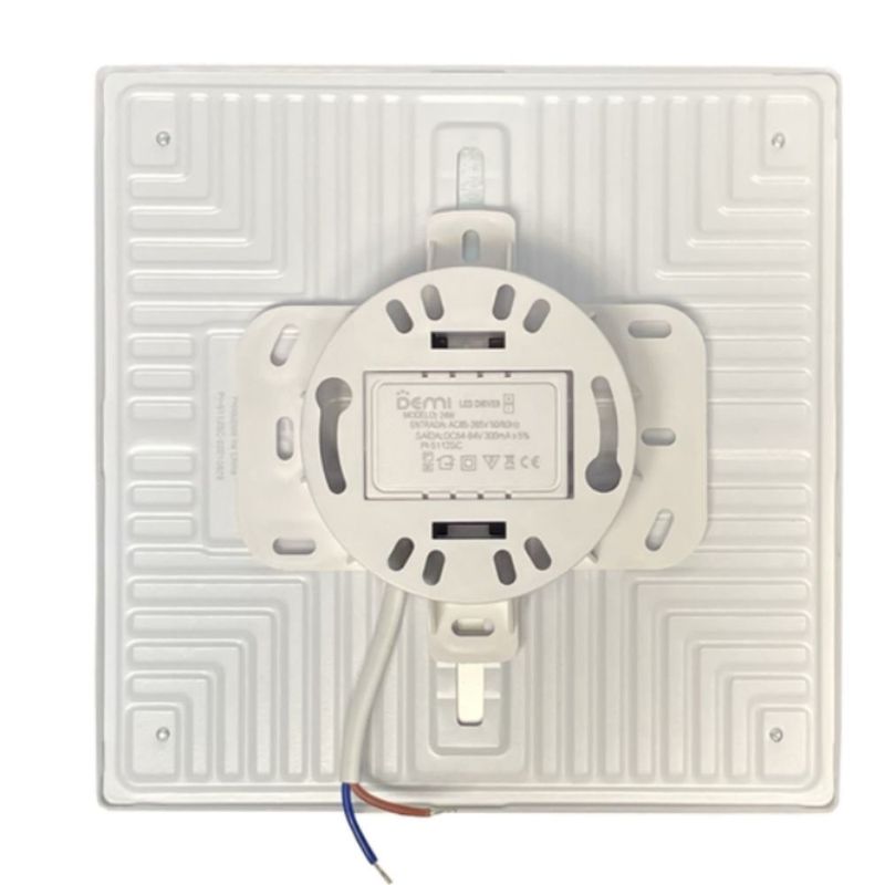 Painel-de-LED-Embutir-e-Sobrepor-Quadrado-24W-17X17cm-Luz-Amarela