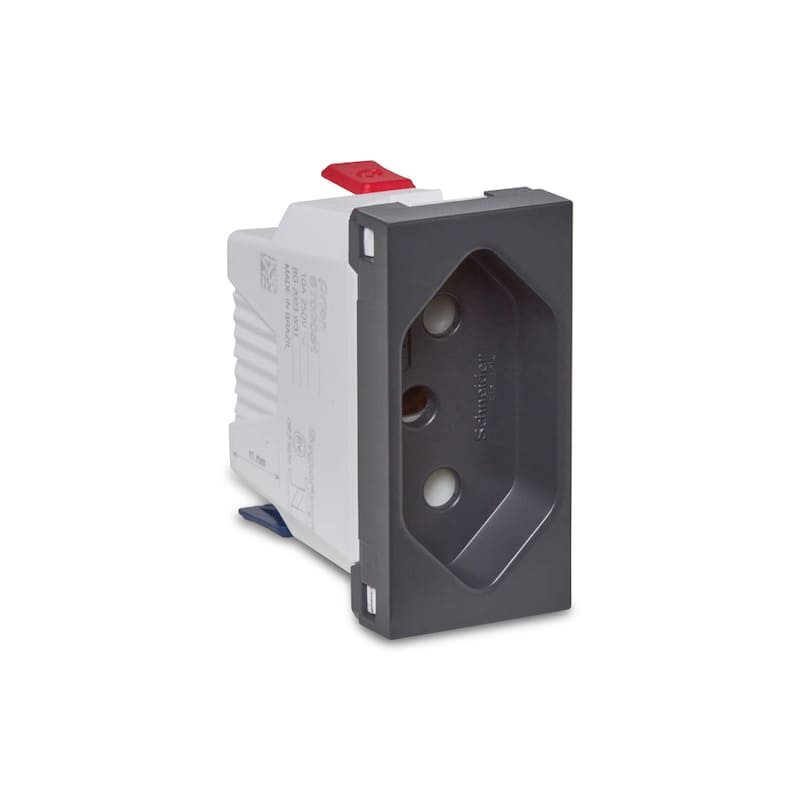 Modulo-Tomada-2P-T-10A-250V-com-Engate-Rapido-Grafite-Orion