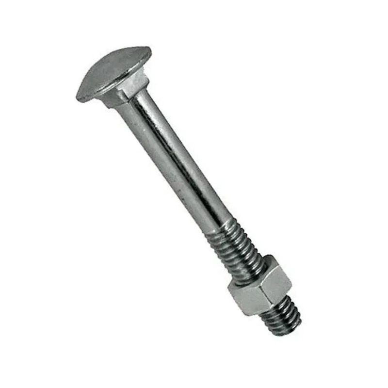 Parafuso-Aco-Zincado-Frances-Porca-Sextavada-UNC-5-16x4-100-pecas