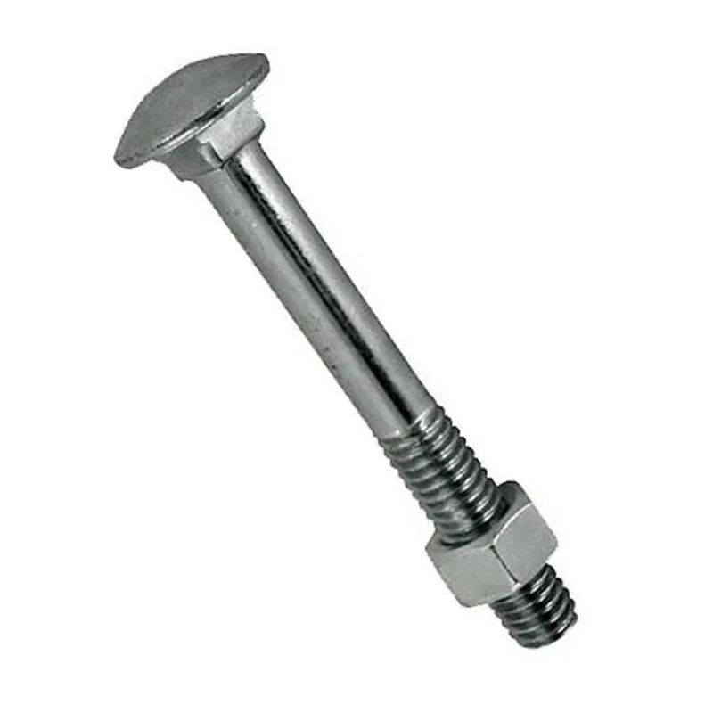 Parafuso-Aco-Zincado-Frances-Porca-Sextavada-UNC-1-4x1-200-pecas