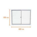 Janela-de-Correr-2-Folhas-sem-Grade-Aluminio-Branco-100x100cm