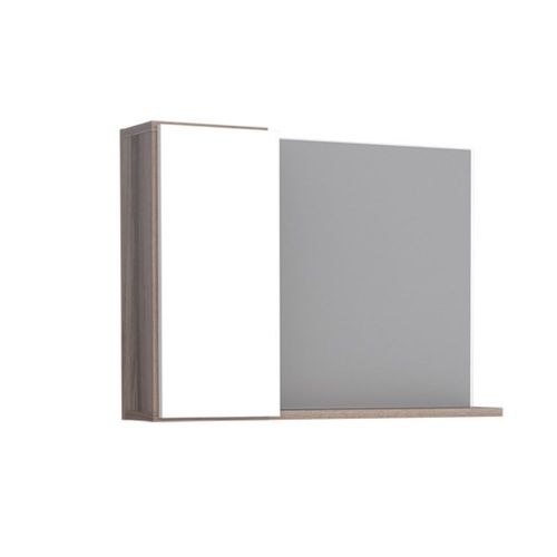 Espelheira para Banheiro Margarida 53cm Tamarindo/Branco