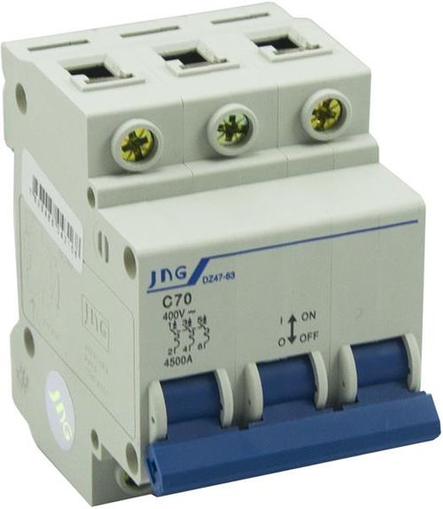 Mini Disjuntor Tripolar 70A Curva C 3KA JNG