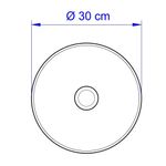 Cuba-de-Apoio-Redonda-Branca-30cm-Louca-Icasa-ICA16-00
