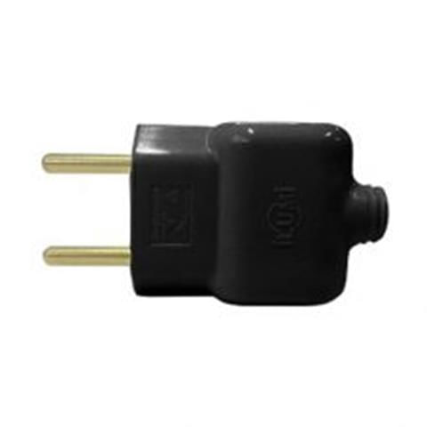 Plugue Móvel Prensa Cabo 2 Pólos + Terra 20 Amperes 250V Preto