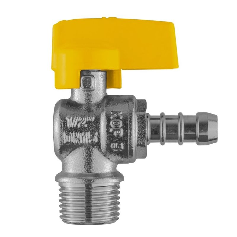 Valvula-de-Esfera-90-Gas-Macho-BSP-com-Alavanca-1-2x3-8--Espigao-Astra