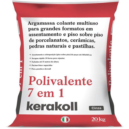 Argamassa Interna/Externa Piso S/ Piso Polivalente Cinza 20kg Kerakoll