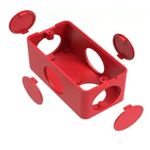 Condulete-PVC-Normal-5-Entradas--1-2--e-3-4--Vermelho-Masster