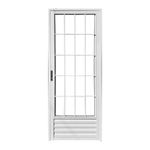Porta-Palito-Aluminio-Branco-Vidro-Liso-Direito-210x80cm