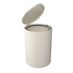 Lixeira-Serene-Redonda-5L-Bege-com-Tampa-Coza