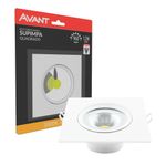 Spot-de-LED-Authentic-Embutir-Quadrado-12W-960-Lumens-Luz-Amarela